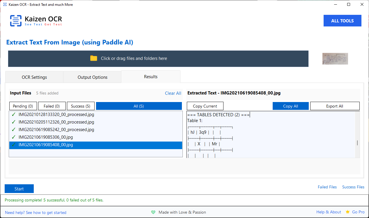 AI-Powered Text Extraction